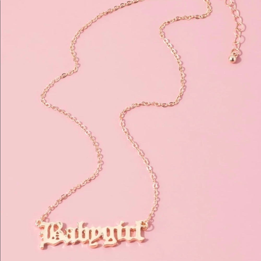 “Baby girl” necklace